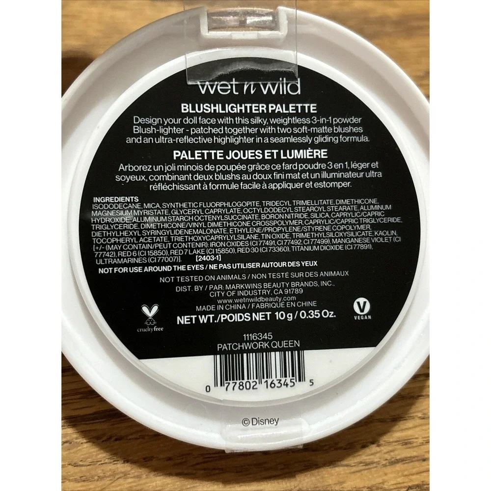 wet n wild Nightmare Before‎ Christmas Blush Highlighter Palette LIMITED EDITION